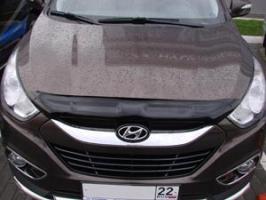 Дефлектор капота (мухобойка) Hyundai ix35 2010- (Хюндай АйИкс35) SIM